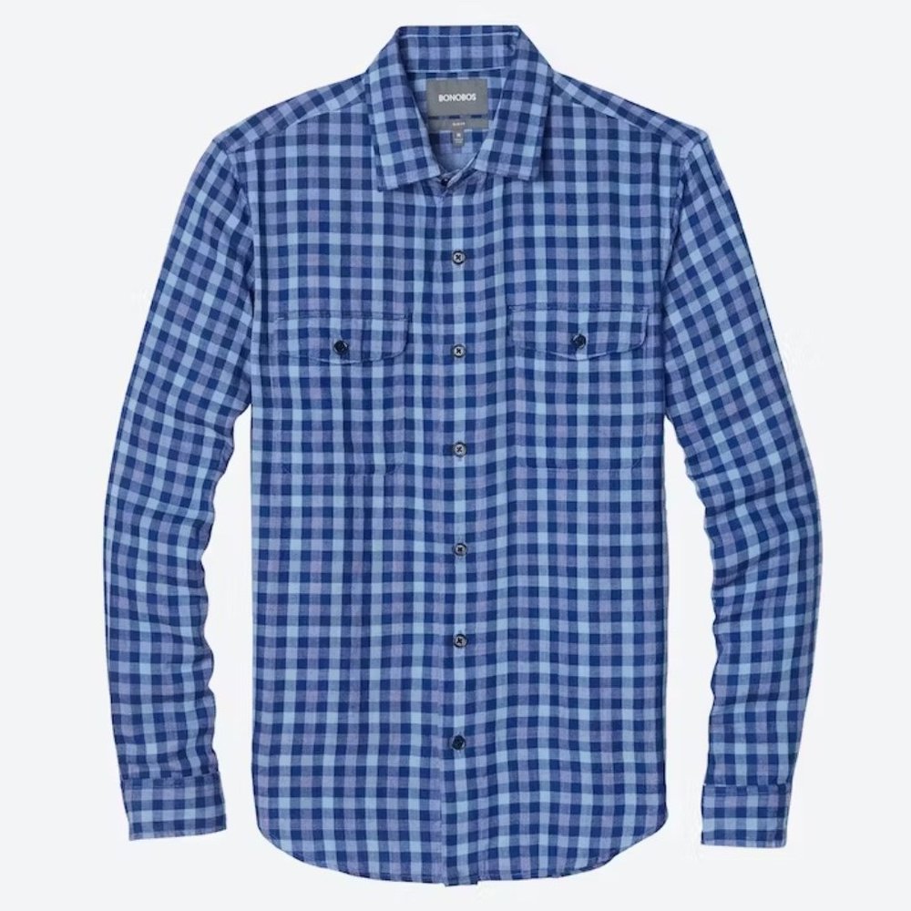 Bonobos Double Faced Button-Down Shirt, Slim Fit / S